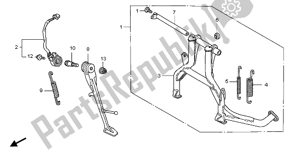 Todas as partes de Ficar do Honda CB 1300A 2007