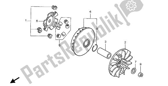 Tutte le parti per il Faccia Di Guida del Honda SH 150R 2008