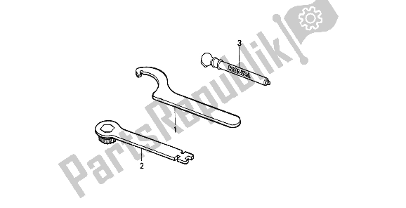 Toutes les pièces pour le Outils du Honda CR 500R 2 1992