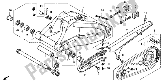 Wszystkie części do Wahacz Honda CBR 1000 RA 2012