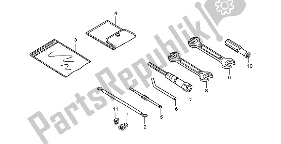 All parts for the Tools of the Honda PES 125 2011