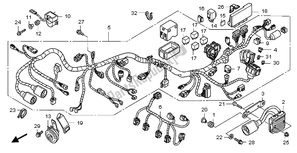 Todas las partes para Arnés De Cables de Honda CBF 1000A 2007