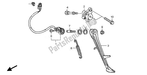 All parts for the Stand of the Honda CBR 1000 RR 2011