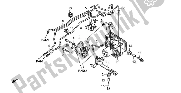 Todas las partes para Modulador De Abs de Honda CB 600 FA Hornet 2011