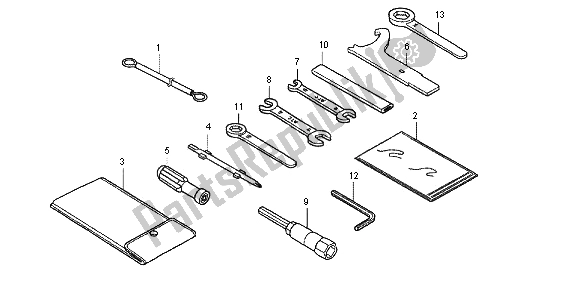 Todas las partes para Herramientas de Honda CBR 250 RA 2013