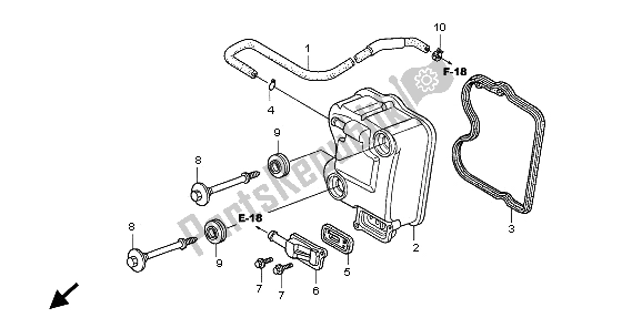 Alle onderdelen voor de Kleppendeksel van de Honda PES 125 2009