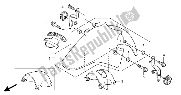 Toutes les pièces pour le Garde-boue Avant du Honda CBR 125R 2005