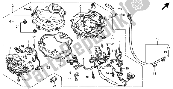 Toutes les pièces pour le Mètre du Honda PES 150 2006