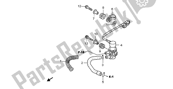 Toutes les pièces pour le électrovanne du Honda PES 125R 2013