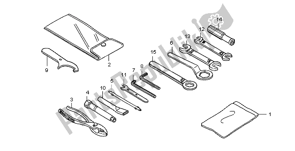 All parts for the Tools of the Honda CB 1300A 2007