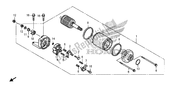 Tutte le parti per il Motore Di Avviamento del Honda NC 700 SD 2013