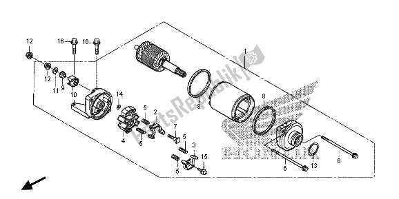 Todas las partes para Motor De Arranque de Honda NC 700D 2013