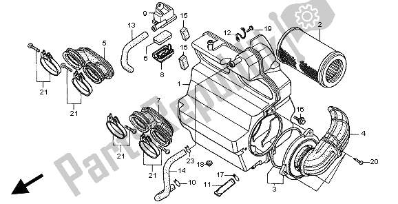 Todas las partes para Filtro De Aire de Honda CB 600F Hornet 1999