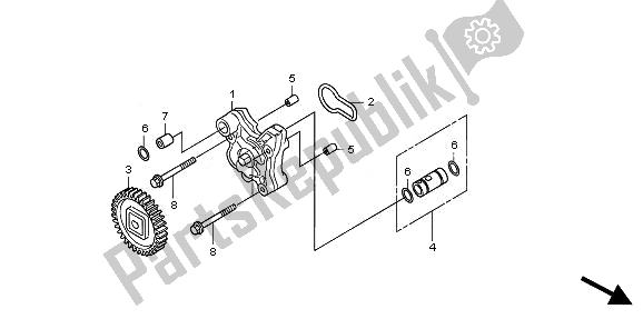 Tutte le parti per il Pompa Dell'olio del Honda CBR 250R 2011