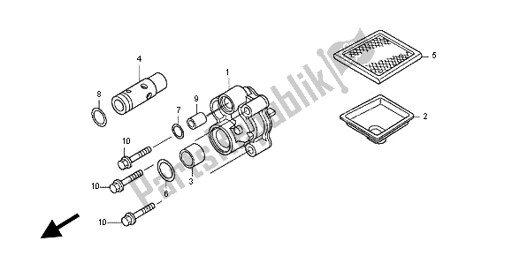 All parts for the Oil Pump of the Honda TRX 420 FE Fourtrax Rancer 4X4 ES 2012