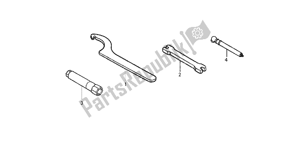 All parts for the Tool of the Honda CRF 250R 2013