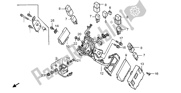 Todas as partes de Capuz Ficar do Honda VFR 800A 2006