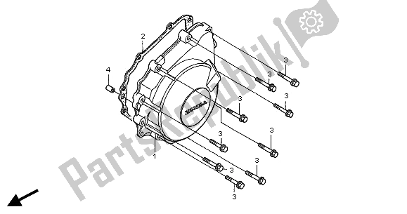 Tutte le parti per il Coperchio Del Generatore del Honda CBF 600S 2005