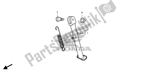 Wszystkie części do Stoisko Honda CRF 110F 2014