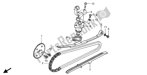 Todas las partes para Cadena De Levas Y Tensor de Honda SH 150S 2008