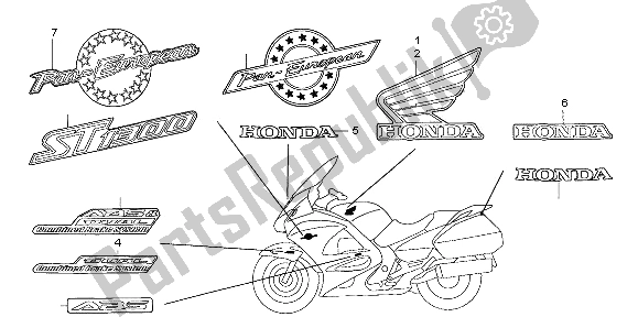 All parts for the Mark of the Honda ST 1300 2002