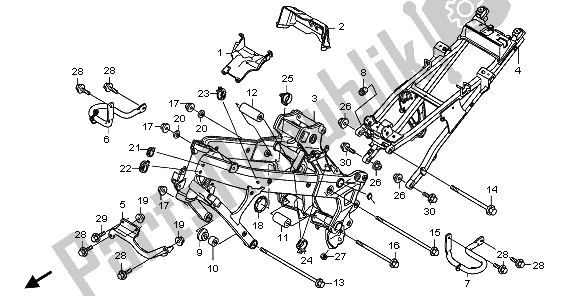 Todas las partes para Cuerpo Del Marco de Honda NT 700V 2006