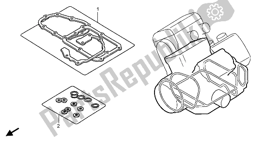 All parts for the Eop-2 Gasket Kit B of the Honda ST 1300 2007