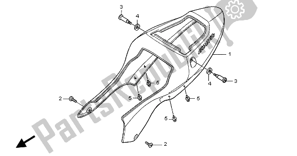 Wszystkie części do Owiewka Tylna Honda CBR 600 FR 2002