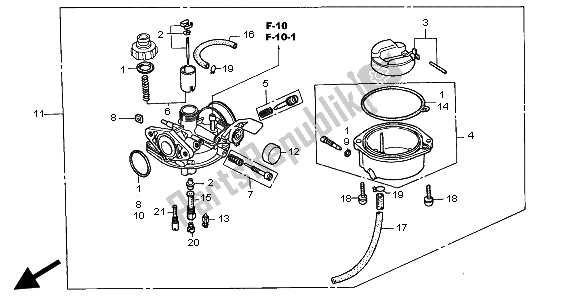 Wszystkie części do Ga? Nik Honda XR 70R 1999