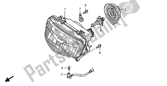 Todas las partes para Faro (eu) de Honda NT 650V 1999