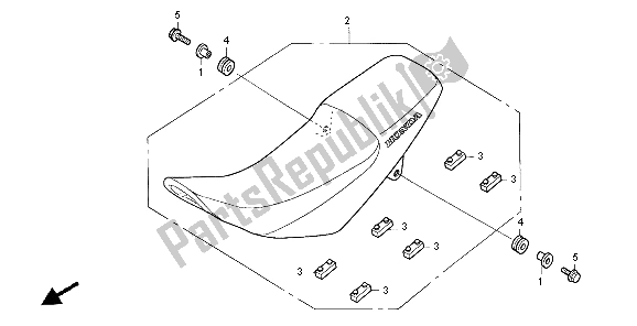 Tutte le parti per il Posto A Sedere del Honda XR 125L 2004