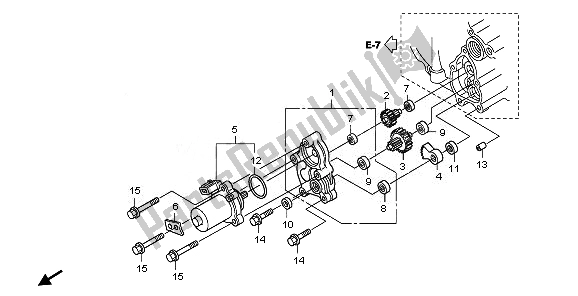 All parts for the Control Motor of the Honda TRX 420 FA Fourtrax Rancher AT 2011