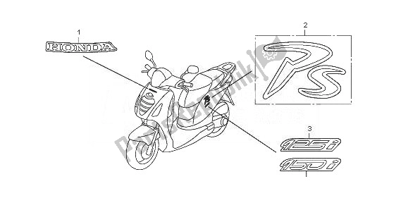 All parts for the Mark of the Honda PES 125 2008