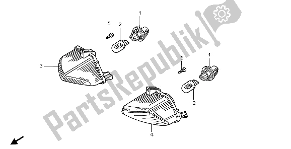 Toutes les pièces pour le Clignotant du Honda VFR 800A 2009