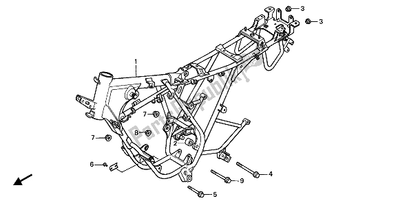 Tutte le parti per il Corpo Del Telaio del Honda NSR 50S 1993