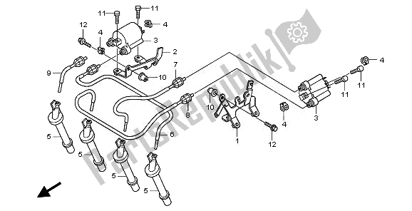 Tutte le parti per il Bobina Di Accensione del Honda CB 600F Hornet 2008