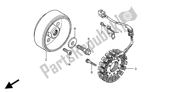 Tutte le parti per il Generatore del Honda CB 500S 1998