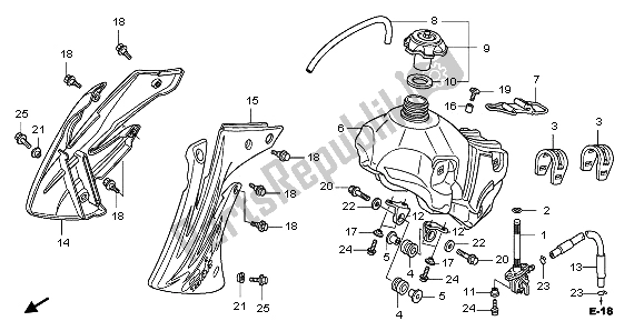 Todas las partes para Depósito De Combustible de Honda CRF 150R SW 2009