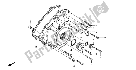 Toutes les pièces pour le Couvercle De Carter Gauche du Honda CB 500 1995