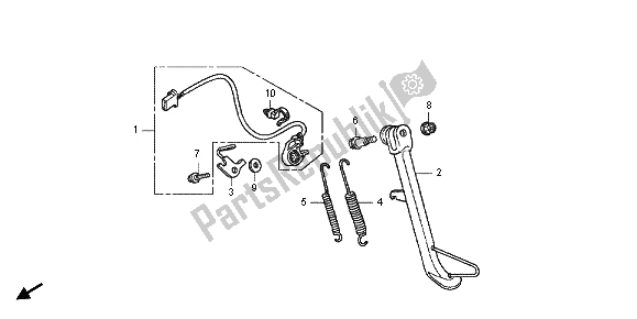Tutte le parti per il In Piedi del Honda CBR 125 RT 2012