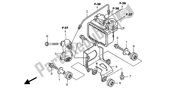 Todas las partes para Modulador De Abs de Honda VT 750C2S 2010