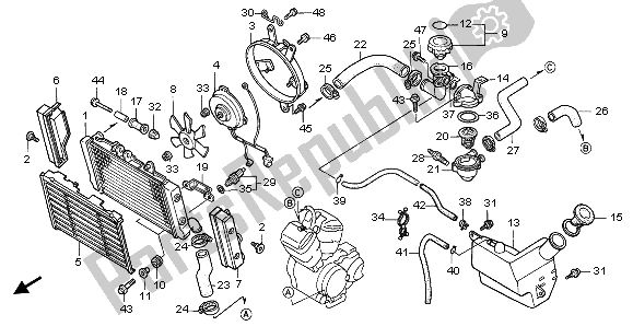 Todas las partes para Radiador de Honda NTV 650 1996