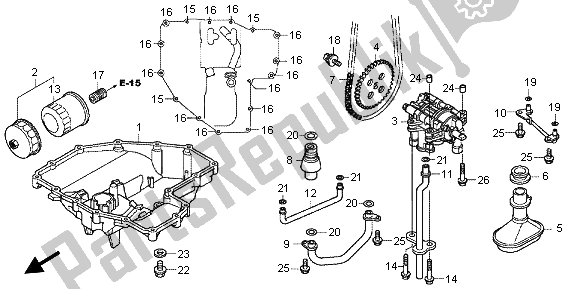 Todas las partes para Cárter De Aceite Y Bomba De Aceite de Honda CB 1100A 2013