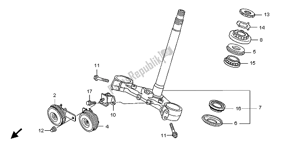 Todas las partes para Vástago De Dirección de Honda CB 1300 2009
