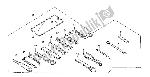 Tutte le parti per il Utensili del Honda XL 1000V 2003