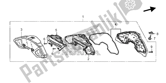 Todas las partes para Metro (mph) de Honda CB 1000R 2013