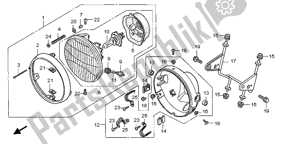 Todas las partes para Faro (reino Unido) de Honda FX 650 1999