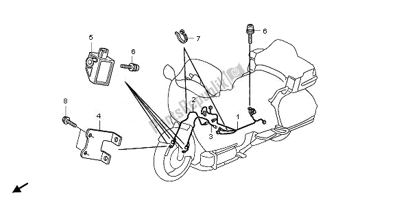 Tutte le parti per il Imbracatura Airbag del Honda GL 1800 2008