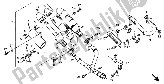 Todas las partes para Silenciador De Escape de Honda CRF 250R 2009