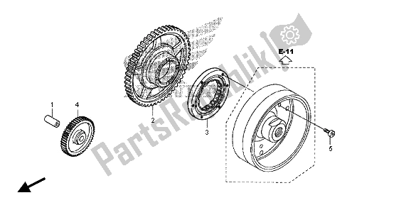 Todas las partes para Embrague De Arranque de Honda VFR 1200X 2013